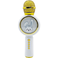 Miniatyrbilde 1 av 6: Trådløs Bluetooth-mikrofon, søtt kaninmønster, stemmestyring, LED-lys, 12 timers batterilevetid