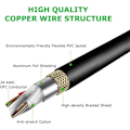 Miniatyrbilde 5 av 7: 5-pinners XLR DMX-kabeladapter 5 fot, DMX512 5-pinners DMX hunn til hann 5-pinners DMX-kabel