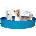 Miniatyrbillede 1 af 4: Sammenklappelig kæledyrsswimmingpool Rød bærbar kæledyrspool Sammenklappelig hundebassin Sammenklappelig swimmingpool til hunde