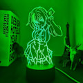 Miniatyrbillede 4 af 7: 3D LED Lampe Anime High School DxD Xenovia til Soveværelse Dekorativ Natlampe Fødselsdagsgave Akryl LED Natlys