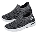 Miniatyrbild 1 av 5: Herr Mesh Sneakers Andas Bekväm Dämpning Fällbar Resistent Mjuk Sula Stilig Herr Casual Skor Black 40