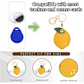 Miniatyrbillede 3 af 6: Læder nøgleringholder etui kompatibel med Apple AirTag, sødt beskyttende Air Tag cover med nøglering, anti-scratch finder GPS tracker etui til Lemon