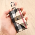 Miniatyrbillede 3 af 4: Dame Læder Bilnøgleholder Taske, Herre Nøglering Etui Tegnebog med 6 Loop Kroge Nøglering Taske (beige)