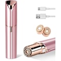 Miniatyrbilde 1 av 8: Fjerning av ansiktshår for kvinner, smertefri ansiktshårfjerner for kvinner med 2 reservehoder, USB-oppladbar, ansiktshårfjerner for overleppe Rose gold