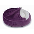 Miniatyrbillede 2 af 3: Super blød fleece hund seng - Vaskbar kæledyr hus hule seng til små til mellemstore hunde katte vandtæt overflade bund hund seng katteseng (Medium)