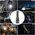 Miniatyrbillede 5 af 5: Superlys Super Bright Lommelygte Genopladelig, 100000 Lumen Powered LED Lommelygte Den klareste lommelygte til camping, nødsituation