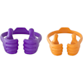 Miniatyrbilde 1 av 5: Thumbs Up 2-pakks nettbrettstativ, nettbrettstativholder for skrivebord, nettbrettstativ kompatibel med iPad-serien, Samsung Galaxy-faner Purple/Yellow Plus