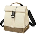 Miniatyrbilde 1 av 6: Isolert lunsjpose Rolltop lunsjboks Medium lunsjkjøler Tote for kvinner, jenter, tenåringer og voksne (hvit) White