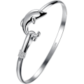 Pikkukuva 1 / 7: Muodin korut 925 Sterling hopea Delfiini rannekoru