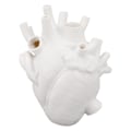Miniatyrbilde 1 av 5: Hjerteformet vase dekorativ moderne harpiks utsøkt planterpotte for hjemmekontor soverom bryllup White