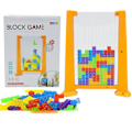 Miniatyrbild 3 av 4: Blockpussel Hjärngymnastik Leksak Tangram Pussel Intelligens Färgglada 3D Ryska Block Spel STEM Montessori Pedagogisk Present