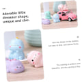 Miniatyrbilde 3 av 6: Cabilock 4stk Små Dinosaur Ornamenter Dekor Dinosaur Figurer Mini Dinosaur Ornament Dinosaur Statuer