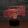 Miniatyrbilde 2 av 7: 3D LED Bil Nattelykt Gradient Jeep Form USB Sengelampe Soverom 3D Bordlampe USB Innendørs Dekor Atmosfærisk Lampe Bursdagsgave