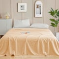 Miniatyrbillede 1 af 3: Fleece tæppe til sofa, blødt flanel tæppe, letvægts fuzzy tæpper til sofa seng kontor cream 70*100 CM