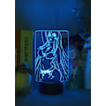 Miniatyrbillede 5 af 5: Akame Ga Kill Natlampe 3D LED Skrivebordslampe USB-drevet Natlys Fjernbetjening Ferie Fødselsdagsgave Soveværelsesindretning