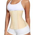 Miniatyrbillede 1 af 7: Taljetræner til kvinder Latex Talje Cincher Korset apricot M