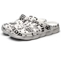 Miniatyrbilde 1 av 6: Hage Clogs for menn og kvinner, sommer sandaler, lette, sklisikre, gåsko, sportssko, unisex, voksne, tresko for basseng, strand, hage, kjøkken, dusj White 9.75inch 11 Women/9 Men