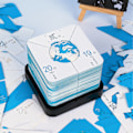 Miniatyrbild 4 av 5: 2024 Jordpappersutskärning 3D-kalenderkonst 2024 Kalender Memo Pad 3D-papperskonst för lärare kollega klasskamrat barn Blue