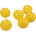 Miniatyrbild 1 av 3: Indoor Practice Floorball, Precise Drilling Yellow Plastic Pickleball för inomhusbruk