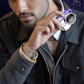 Miniatyrbilde 3 av 8: Mini Elektriske Barbermaskiner for Menn, Lommestørrelse Vaskbar Elektrisk Barberhøvel, 6 Blader Bærbar Menn's Elektriske Barbermaskiner Oppladbar