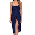 Miniatyrbillede 2 af 2: Kvinders Chiffon Strand Pareos Sarong Gennemsigtig Badetøj Cover Up Badetøj Bikini