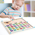 Miniatyrbilde 7 av 9: Tre ABC-bokstavsord Matchende Puslespill Læringslabyrint Leke - Montessori Utdannende Magnetisk Trepuslespillbrett Leke Ordspill for Småbarn