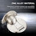 Miniatyrbilde 6 av 7: Gulvmontert magnetdørstopper - Usynlig magnetisk dørstopper, magneter dørstopper veggstøtte hold åpen dørstopper, med 3M lim uten boring, for H Silver*2