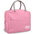 Miniatyrbillede 1 af 5: Isoleret frokostposer til kvinder og mænd, genanvendelige børnefrokostposer, vandtæt frokostpose til arbejde, kontor, picnic, udendørs (lys pink) Light Pink