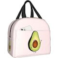 Miniatyrbillede 1 af 6: Avocado Girl Frokostboks Rejsetaske Picnic Tasker Isoleret Holdbar Indkøbspose Genanvendelige Vandtætte Tasker Til Mand Kvinde Avocado Girl One Size