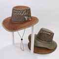 Miniatyrbild 2 av 4: Mesh solhatt för män Golf Soaker hattar sommar strand safari bred brätte fiske keps utomhus