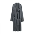 Miniatyrbild 1 av 6: Essential Solid Open Front Long Knitted Cardigan Sweater för kvinnor