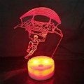 Miniatyrbild 2 av 7: 3D Skydiver Fjärrkontroll 16 Färger Nattlampor Illusion Akryl LED Bord Sänglampa Barn Sovrum Skrivbords Dekoration Födelsedagspresenter Leksak för Barn