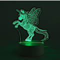 Miniatyrbilde 1 av 6: Enhjørning Gave Nattelykt for Barn, Automatisk 7 Farger Skiftende Hjorte Bordlampe, 3D Illusjon Sengelampe, Søt Hjortegaver for Kvinner Tenåringer Gutter Jenter Gaver