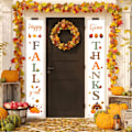 Pikkukuva 6 / 6: Syksyn sisustus | Syksyn koristeet kotiin | Happy Fall Y'all & Give Thanks -verandaliput syksyn sadonkorjuukoristeisiin | Kiitospäivän koristeet Ho