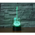Miniatyrbild 4 av 7: 3D Gitarr Fjärrkontroll 16 Färger Nattlampor Illusion Akryl LED Bord Sängbordlampa Barn Sovrum Skrivbordsdekoration Födelsedagspresenter Leksak för Barn