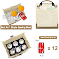 Miniatyrbilde 3 av 6: Isolert lunsjpose Rolltop lunsjboks Medium lunsjkjøler Tote for kvinner, jenter, tenåringer og voksne (hvit) White