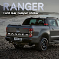 Miniatyrbild 2 av 3: Lämplig för Ford RANGER bil logotyp Ford pickup lastbils baklucka märkning ABS 3D stereo bil logotyp-Silver
