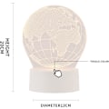 Miniatyrbilde 3 av 6: 3D Jordklode Amerika Globus Optisk Illusjon Nattelys 7 Fargeendring Berøringssensor USB-drevet LED Soveromsdekorasjon Skrivebordslampe for Ferie B
