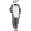 Miniatyrbild 3 av 5: Barn Djurdräkt för Halloween Flickor/Pojkar Fleece Onesie Nyhet En Delad Pyjamas Sovkostym Fest Cosplay（M）