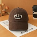 Miniatyrbillede 1 af 6: All-match Baseball Cap Kvindernes Mode Retro Blød Top Cap Høj Kvalitet Åndbar Bomuld Hat Mænd Coffee color