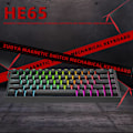 Miniatyrbild 6 av 8: HE65 Rapid Trigger Spelkeyboard, 65% Magnetiskt Hall-effektsbrytare, Hot Swap, Anpassad RGB, Supersnabb Justerbar Aktivering, Trådbunden