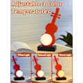 Miniatyrbillede 3 af 8: Violin Natlampe til Børn LED Musikelsker Lampe 3 Farvetilstande Kawaii Sengelamper Dekoration USB Genopladelig Soveværelseslys Stue Hjem Dekoration