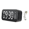 Miniatyrbild 2 av 6: Spegelsurface väckarklocka Bluetooth-högtalare Digital trådlös väckarklocka Bluetooth-högtalare för mobiltelefon dator