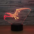 Miniatyrbillede 1 af 7: Flyvende Dinosaur Drage 3D Lampe USB Led Lampe Dyr Pterosaur Vinger Bord Natlys Børnefødselsdagsgave Belysning