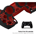 Miniatyrbilde 4 av 7: Spillkontrollhud Grip Deksel Case, Myk Silikon Case, Hud Grip Shell Deksel for PlayStation 4 PS4 Kontroll Black-red
