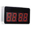 Miniatyrbild 1 av 6: Modern USB-driven lysande LED-klocka för hem, vardagsrum, kök, kontor, DC5V EU-kontakt 110-220V