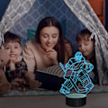 Miniatyrbilde 4 av 7: Ishockey Målvakt Nattlys Barn 3D Optisk Illusjon Lampe med 16 Farger Fjernkontroll Skiftende Bursdagsgave Ide for Gutter og Jenter