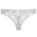 Miniatyrbild 1 av 6: AVEKI 3-pack G-string Trosa för Kvinnor Spets Trosor Stretch T-back Tangas Låg Midja Hipster Underkläder Sexig, Vit, M