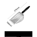 Miniatyrbild 4 av 4: Rostfritt stål reptil sand botten spade spade sil finmask metall reptil sopor rengöring spade（2mm hål）