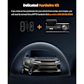 Miniatyrbild 8 av 9: Dash Cam 4K WiFi 2160P Bilkamera, Dashkamera för bilar, Mini Front Dashcam för bilar med nattseende, Loop-inspelning, G-sensor, 24H parkeringsövervakning